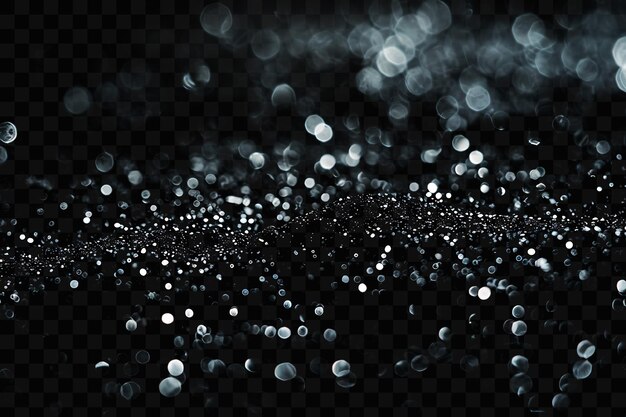 A lot of bubbles that are on a black background