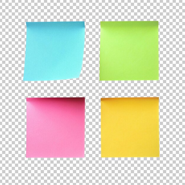 PSD a lot of color sticky note