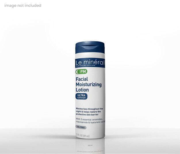 PSD lotion and shampoo bottle mockup