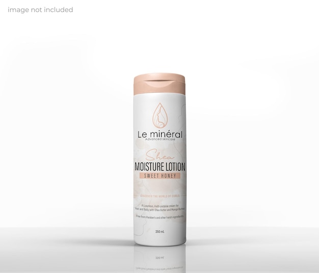 PSD lotion and shampoo bottle mockup