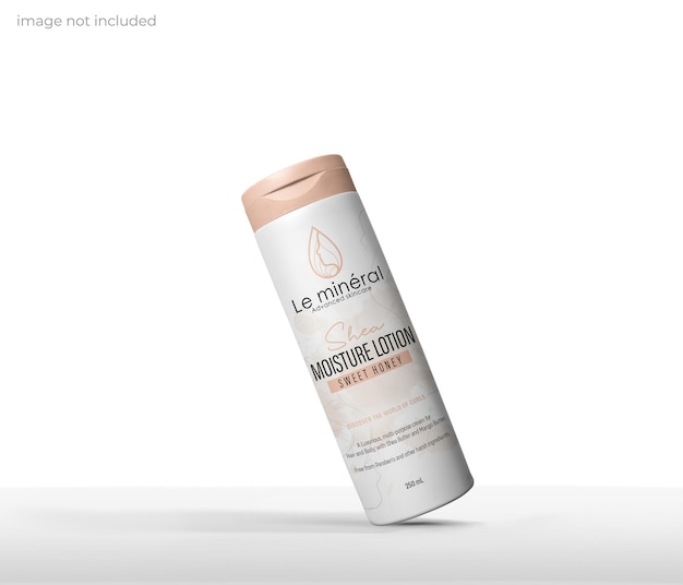 lotion and shampoo bottle mockup