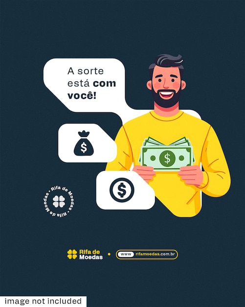lottery advertisement a chance to win big post flyer template editavel