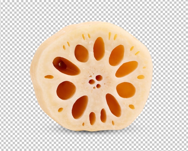 PSD lotus roots isolated on alpha layer