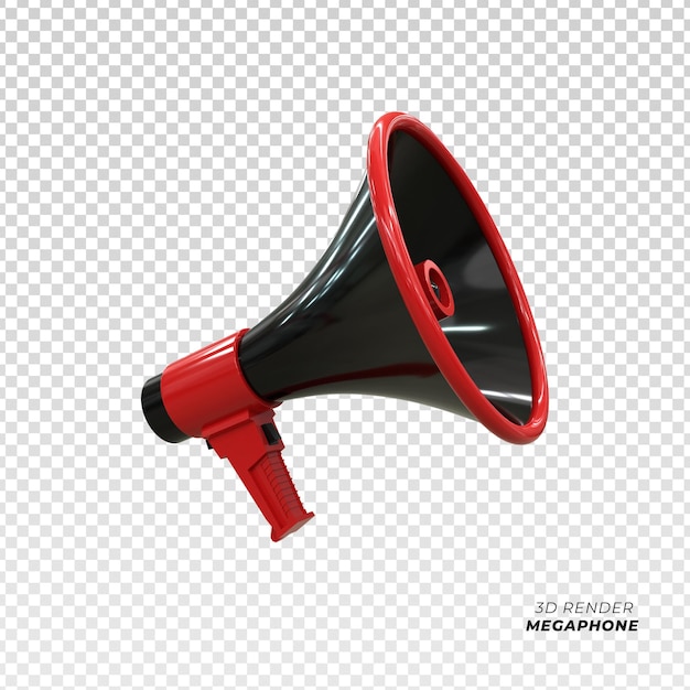 PSD loudspeaker megaphone scene 3d icon 3d render