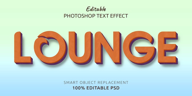 Lounge Editable Psd Text Style Effect