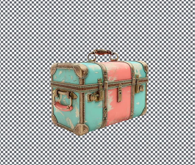 Lovable Vintage Koffer geïsoleerd op doorzichtige achtergrond