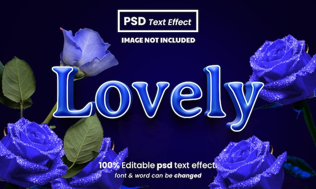 PSD love 3d editable premium psd text effect