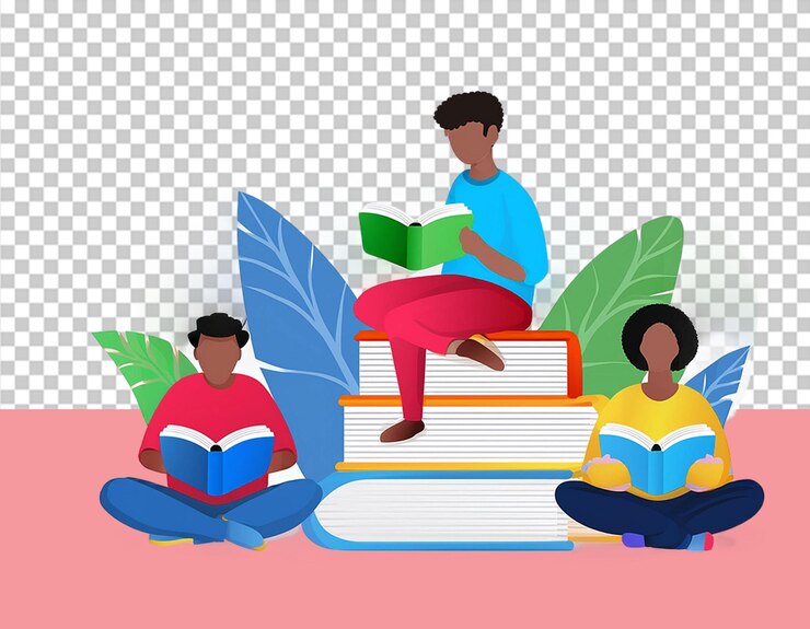 PSD love books reading png