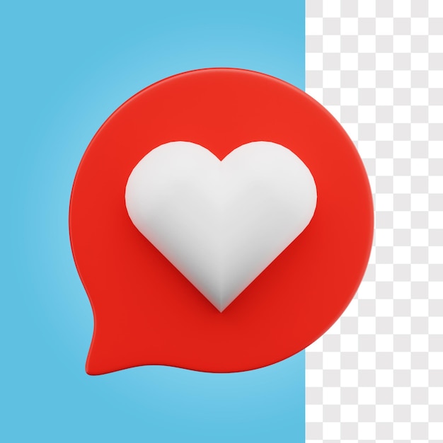 Love chat 3d icon