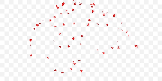 Love confetti celebration decoration transparent