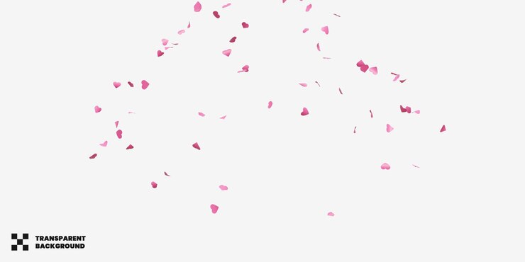 愛のコンフェッティ 祝祭の装飾 透明