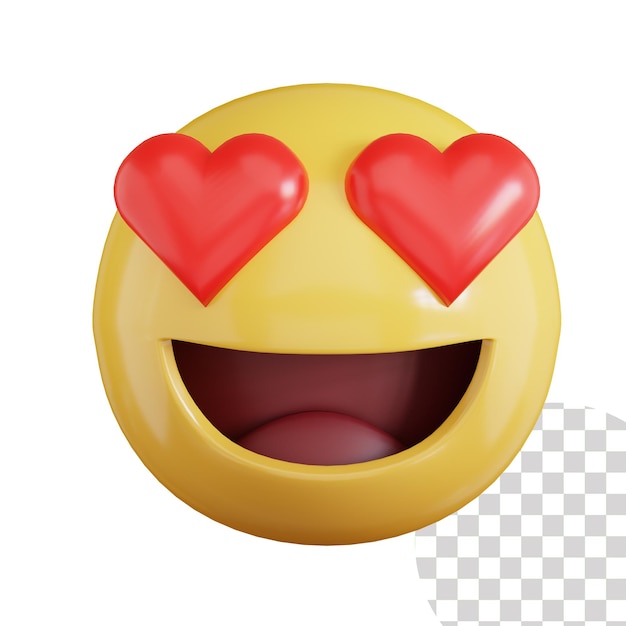 Love emoji 3d icon