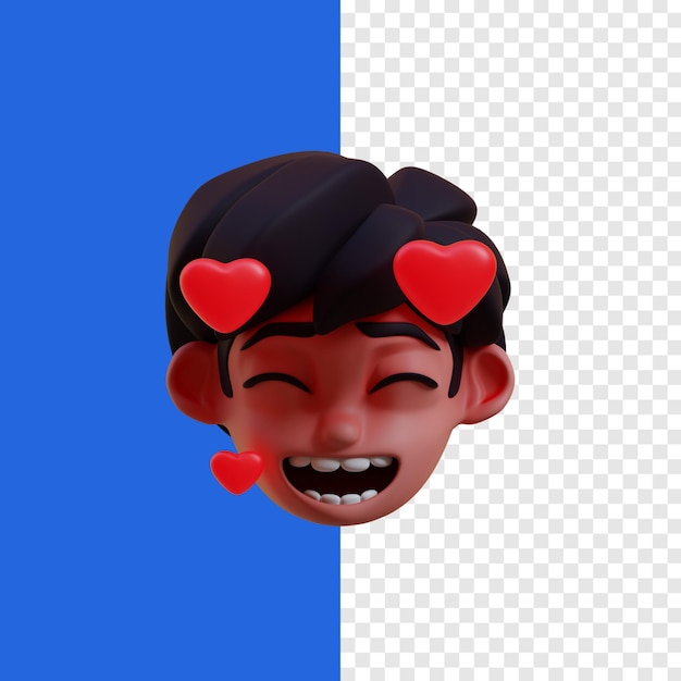 In love emoji 3d icon