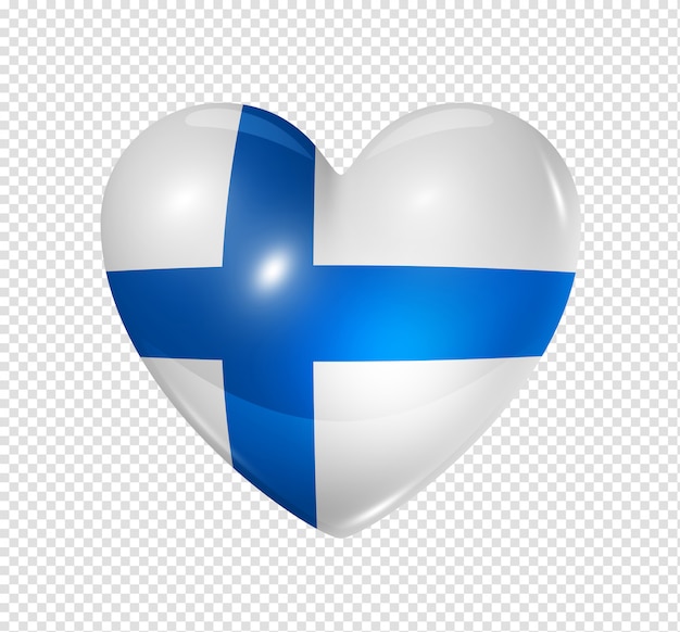 Love finland, heart flag icon