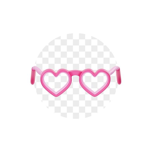사랑 하는 안경 3D 아이콘