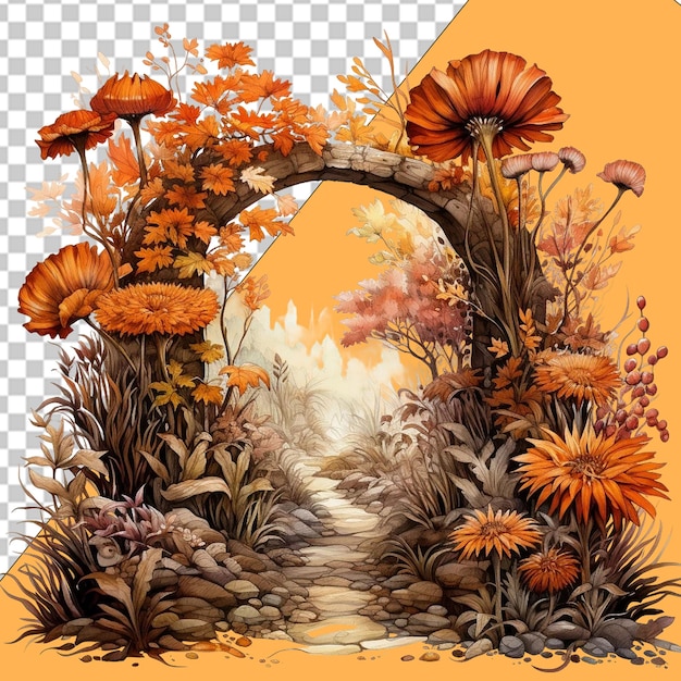 PSD love nature png illustration