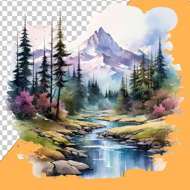 PSD amore natura png illustrazione