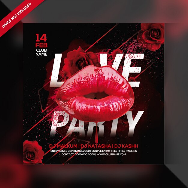 Love party flyer