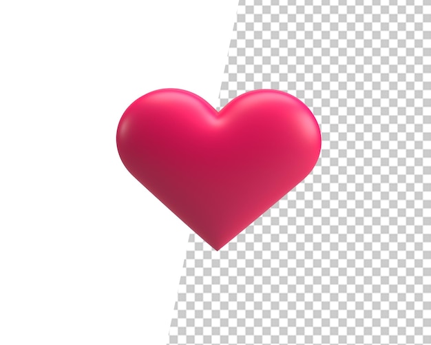 Love pink icon 3d