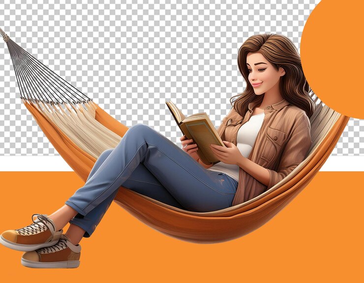 PSD люблю читать книги png иллюстрация