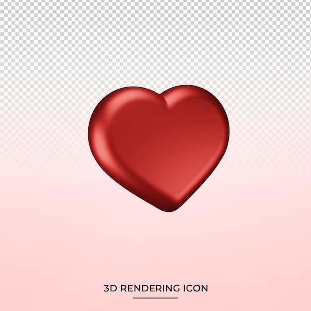 Amo il rendering dell'icona 3d