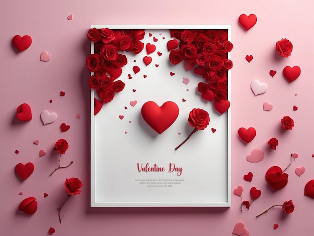 PSD love shape card