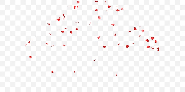 Love Shape Confetti Dekoracja Uroczystości Izolowana