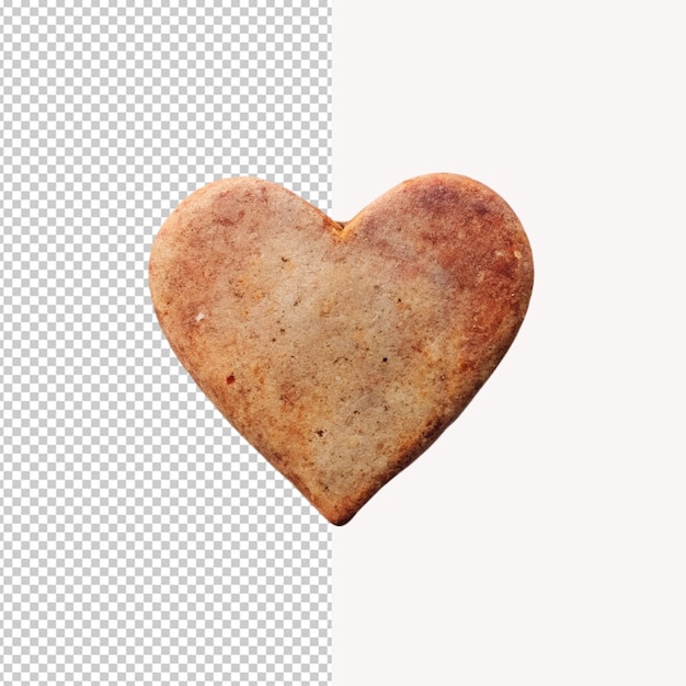 PSD love shape on transparent background