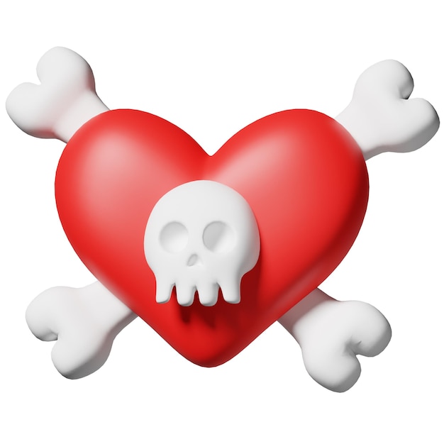 PSD love skull