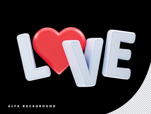 Love specials 3d vector icon illustration