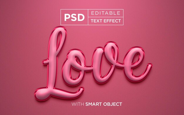 Love Story Efekt Tekstowy Szablon Makiety Typografii Miłosnej