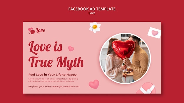 PSD love template design