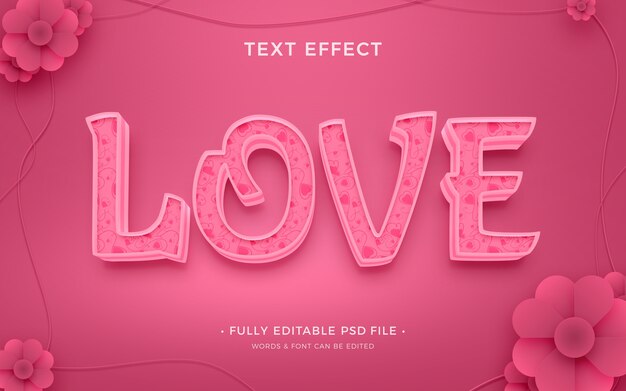 Love text effect