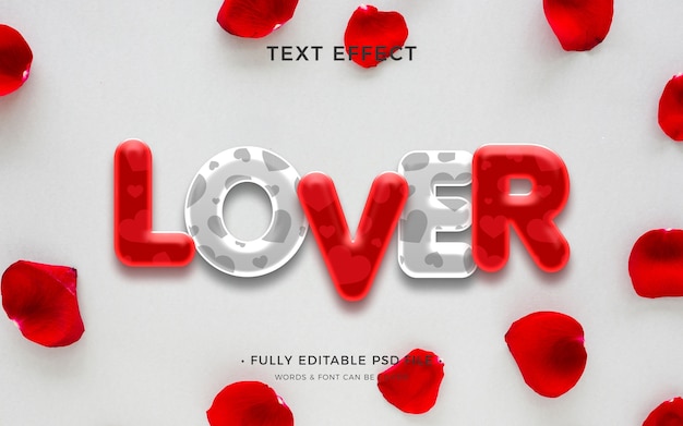 PSD love text effect