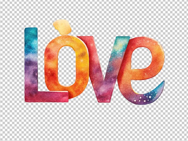 PSD love text written in letters