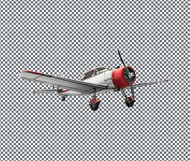 Lovely airplane model isolated on transparent background