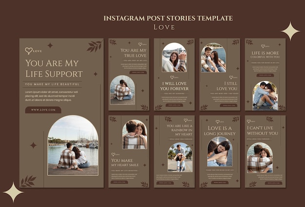 Lovely couple social media stories