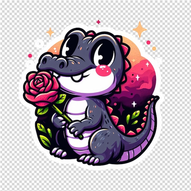 PSD lovely cute adorable sticker