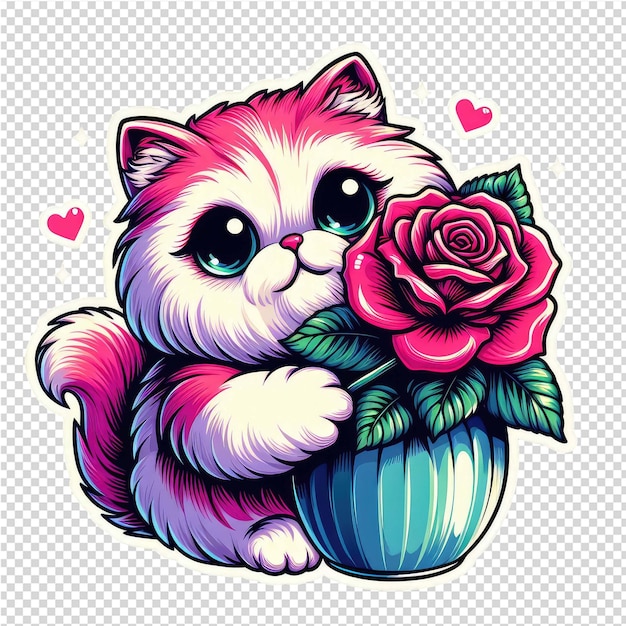 PSD lovely cute adorable sticker