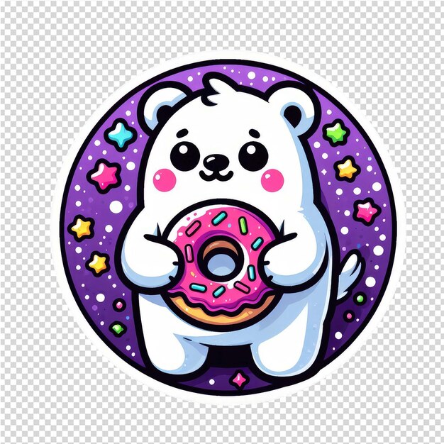 PSD lovely cute adorable sticker