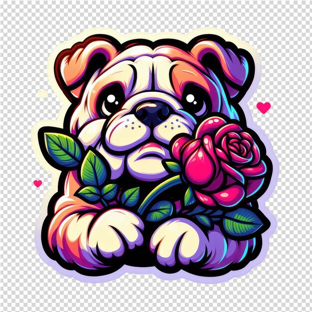 PSD lovely cute adorable sticker