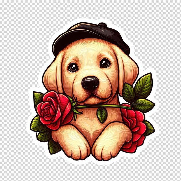 PSD lovely cute adorable sticker