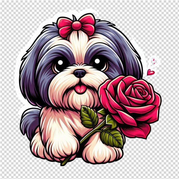 PSD lovely cute adorable sticker