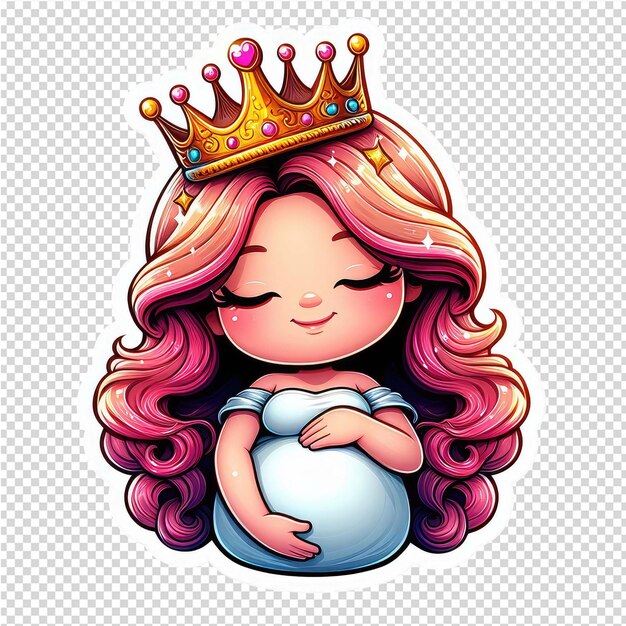 PSD lovely cute adorable sticker