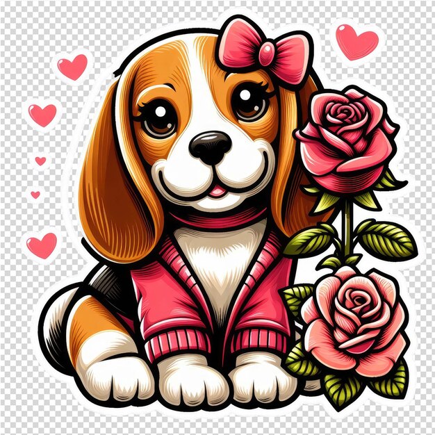 PSD lovely cute adorable sticker