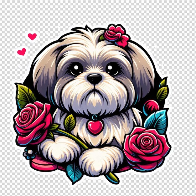 PSD lovely cute adorable sticker