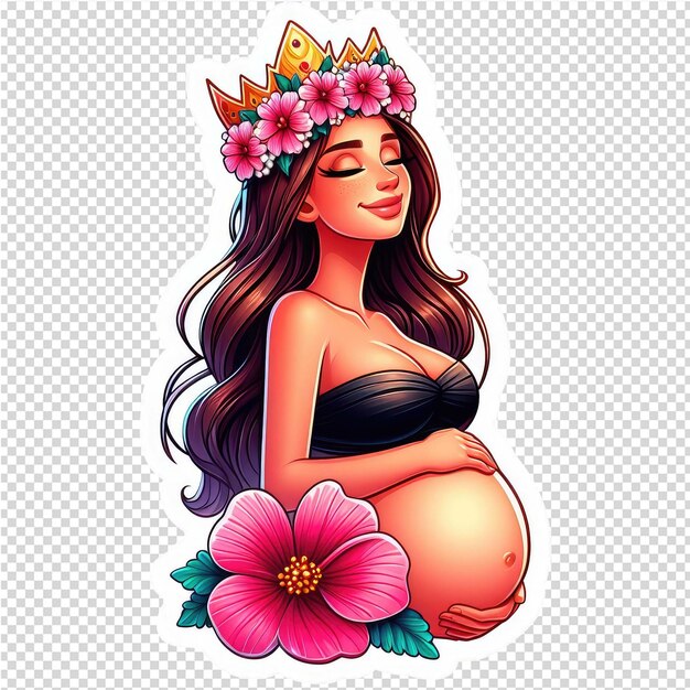 PSD lovely cute adorable sticker