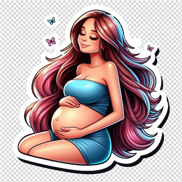 PSD lovely cute adorable sticker