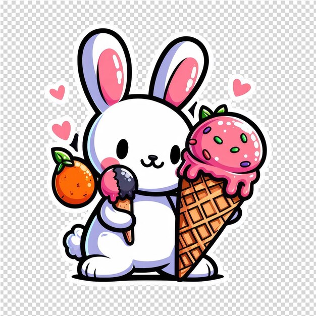 PSD lovely cute adorable sticker