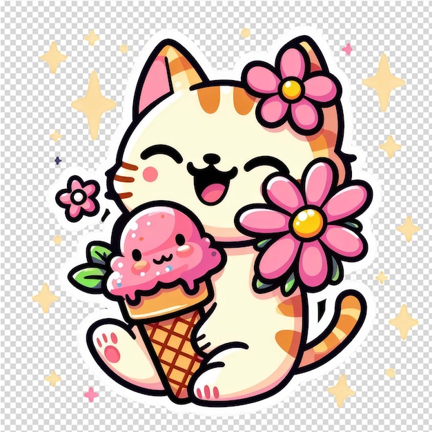 Lovely cute adorable sticker